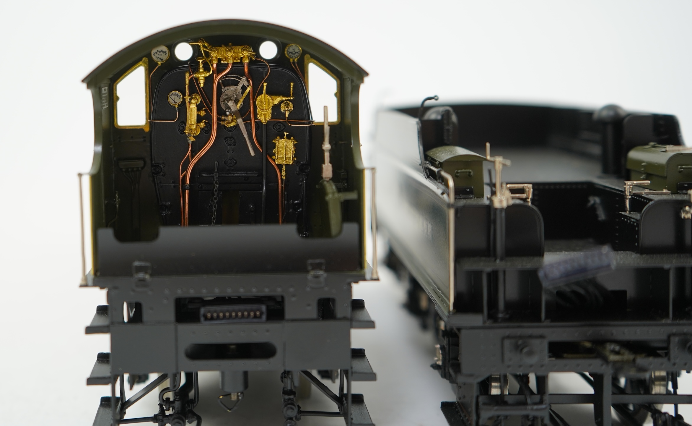 An 0 gauge Masterpiece Models model of GWR Saint Class, Ivanhoe 181, 4-4-2 Atlantic tender locomotive, powered for two rail operation, with original box, accessories, instruction booklet and other paperwork.